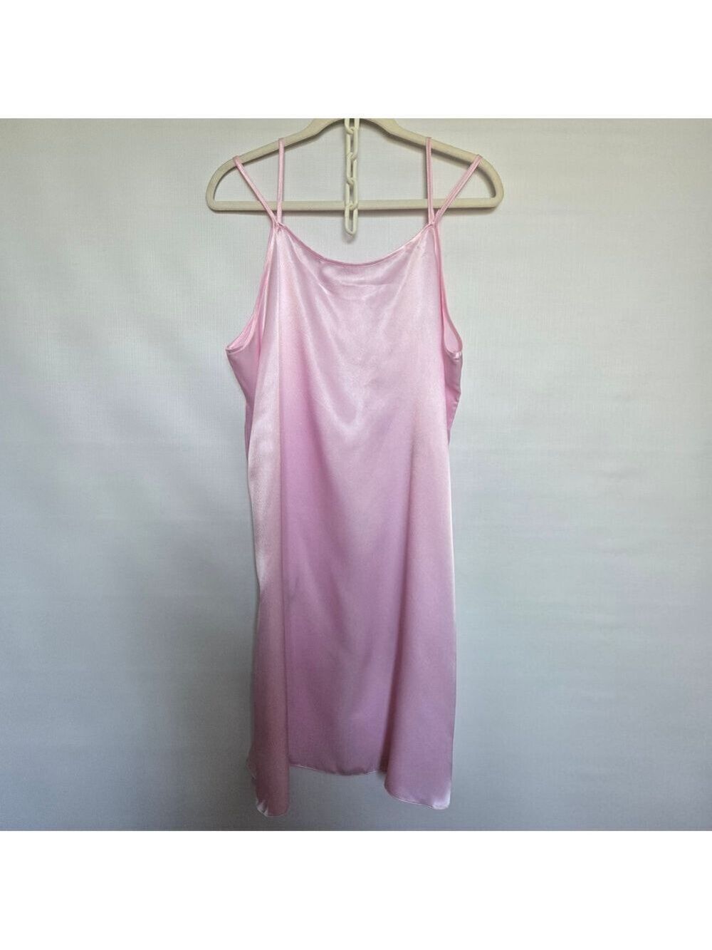 ROBE & CAMISOLE PAJAMA SET 100% SILK WOMEN PINK EMBROIDERED FLORAL DESIGN XXL - Picture 4 of 14